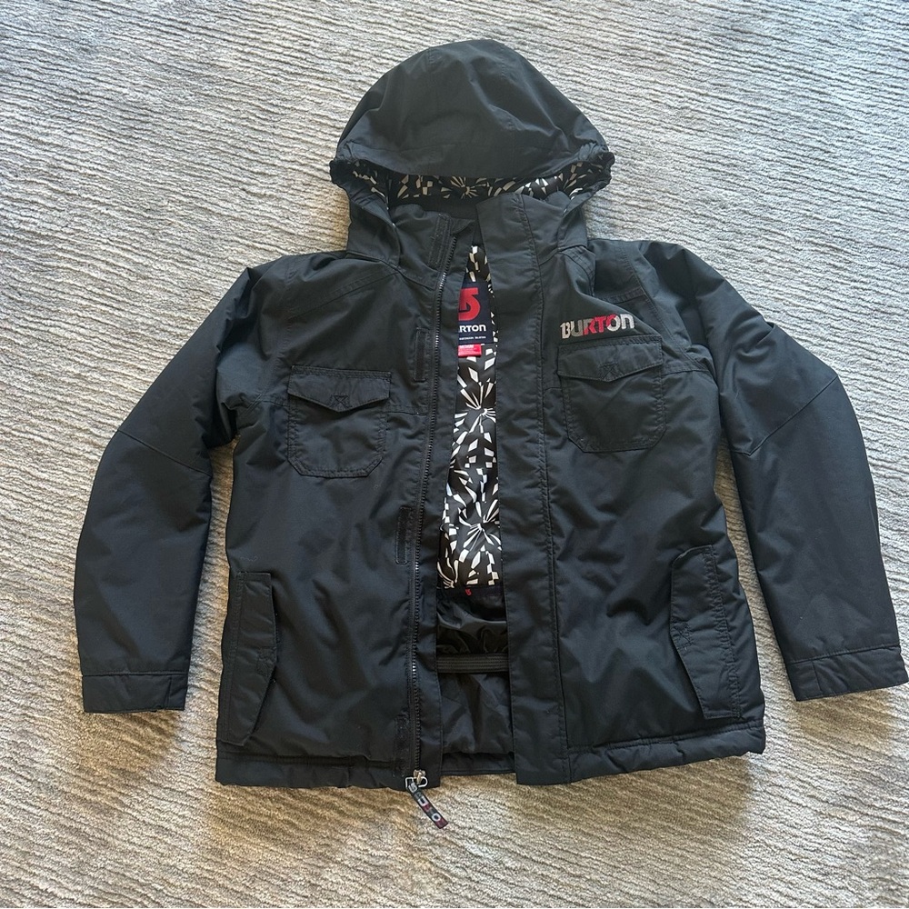 Burton Men’s Black Hooded Puffer Jacket